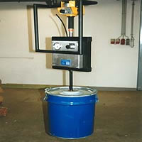 Aufnahmemittel mit tonne